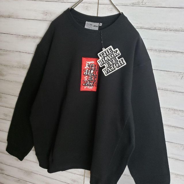 【新品未使用】 ブラックアイパッチ 刺繍ロゴ  取扱注意 スウェット XL 2