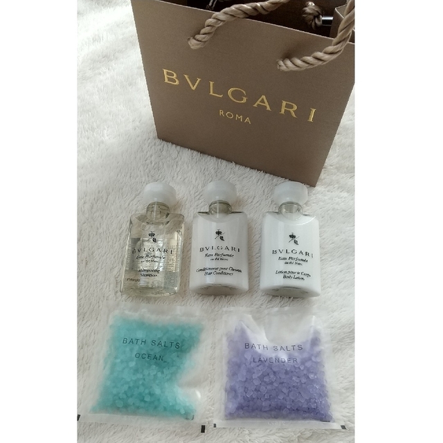 BVLGARI(ブルガリ)のブルガリ アメニティセット 未使用 コスメ/美容のヘアケア/スタイリング(シャンプー/コンディショナーセット)の商品写真