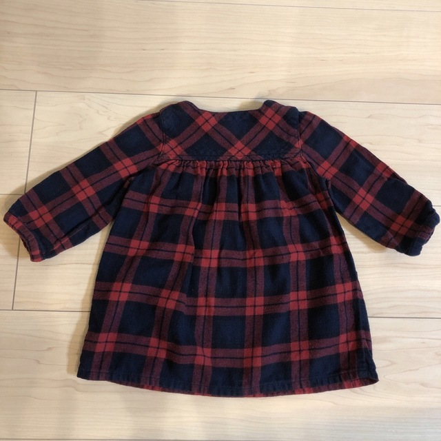 MUJI (無印良品)(ムジルシリョウヒン)の無印　ワンピース80 キッズ/ベビー/マタニティのベビー服(~85cm)(ワンピース)の商品写真