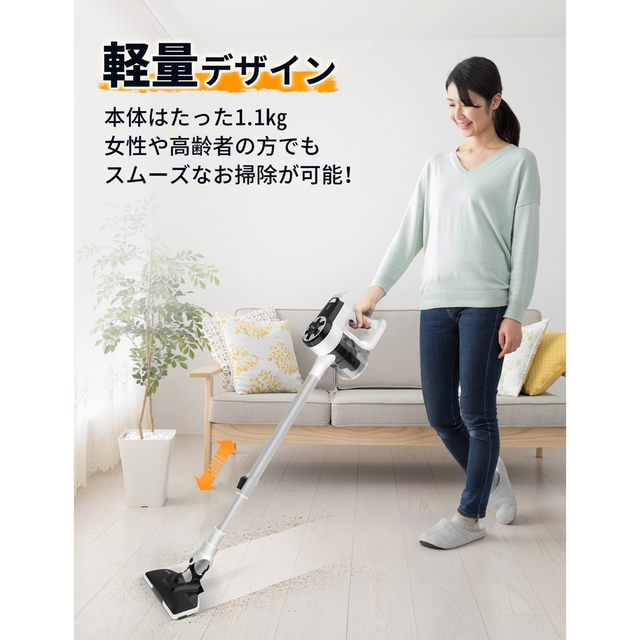 ✨コードレス掃除機✨スティッククリーナー✨超軽量 強力吸引 サイクロン式の通販 by ちょこらむ's shop｜ラクマ