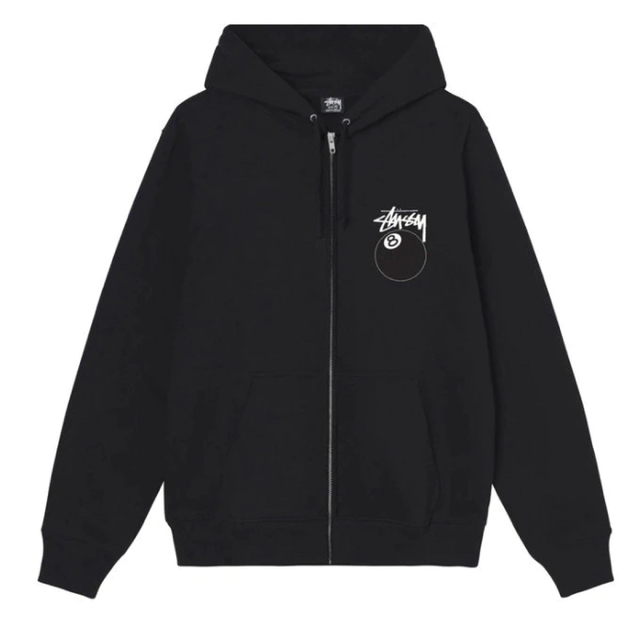 STUSSY 8ball zip-up hoodie Mサイズ