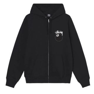 ステューシー(STUSSY)のSTUSSY 8ball zip-up hoodie Mサイズ(パーカー)