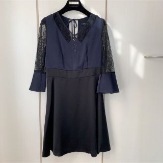 ドレスレイブ(DRESSLAVE)のDRESSLAVE  レース　切り替え　ドレス　ワンピース　 結婚式　お呼ばれ(ひざ丈ワンピース)