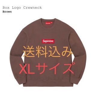 シュプリーム(Supreme)のSupreme Box Logo Crewneck brown XLサイズ(スウェット)