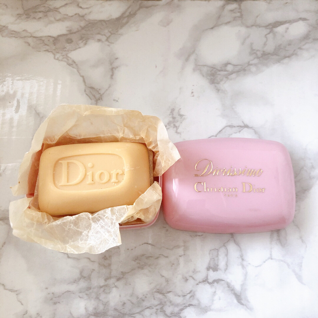 未使用 Dior ディオール ディオリッシモ 石鹸 固形 ケース入り 80g | フリマアプリ ラクマ