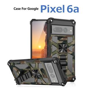 グーグルピクセル(Google Pixel)のGoogle Pixel 6a ケース アーミーグリーン 迷彩アーマー(Androidケース)