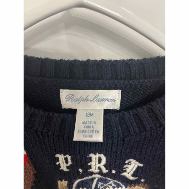 Ralph Lauren(ラルフローレン)の即日発送⭐︎85㎝　ラルフローレン　ポロベアニット キッズ/ベビー/マタニティのベビー服(~85cm)(ニット/セーター)の商品写真