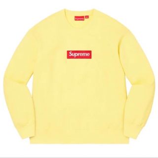 シュプリーム(Supreme)のSupreme Box Logo Crewneck "Pale Yellow"(スウェット)