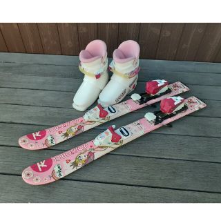 ロシニョール(ROSSIGNOL)の子供用 スキー板 ロシニョール80cm + スキーブーツセット(板)