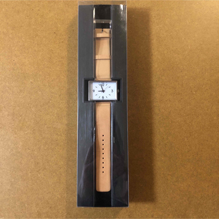 ムジルシリョウヒン(MUJI (無印良品))の未使用 無印良品 腕時計 駅の時計 ヌメ革 SEIKO セイコー 深澤直人(腕時計(アナログ))
