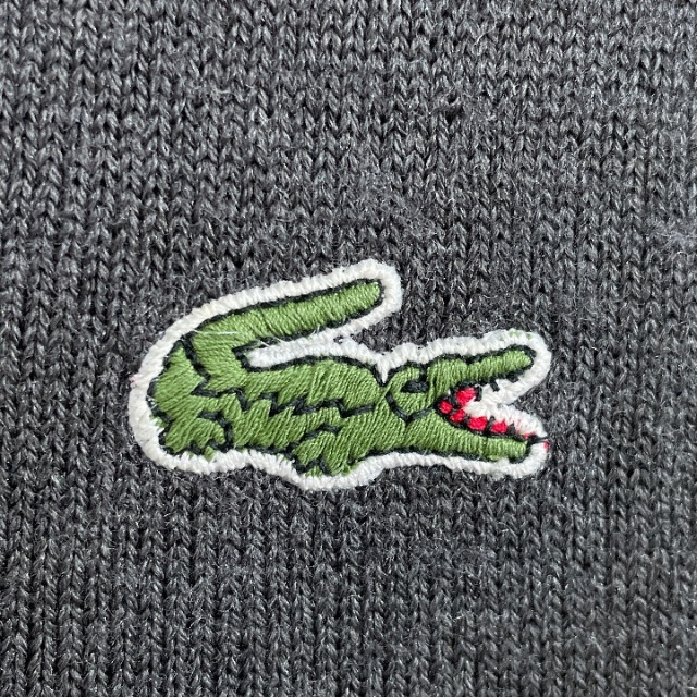 コーディネート販売2点セット LACOSTE ラコステ セーター×チェックシャツ