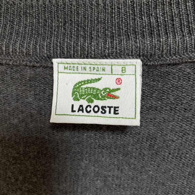 コーディネート販売2点セット LACOSTE ラコステ セーター×チェックシャツ 7