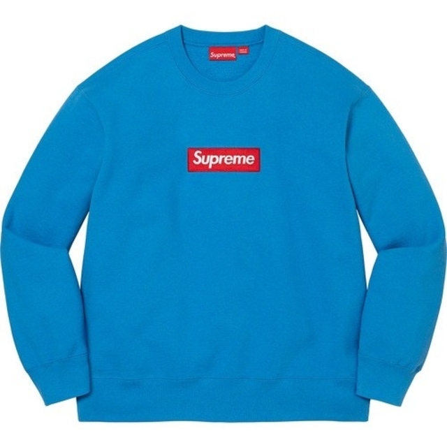 supreme box logo crewneck blue