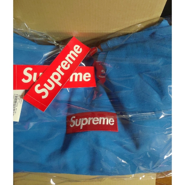 supreme box logo crewneck blue