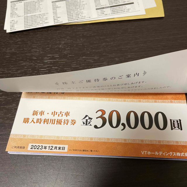 VTホールディングス 株主優待券 チケットの優待券/割引券(その他)の商品写真