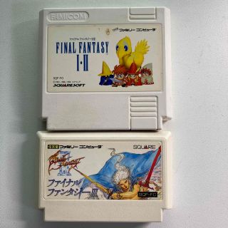 ファミリーコンピュータ(ファミリーコンピュータ)のFCソフト　ファイナルファンタジーⅠ・ⅡとⅢのセット(家庭用ゲームソフト)