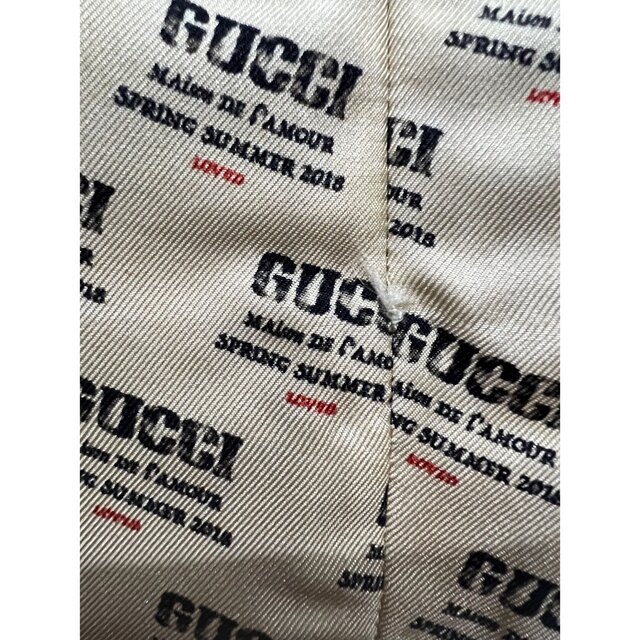ロングスカート GUCCI グッチ ロゴ スタンプ柄 プリーツスカート