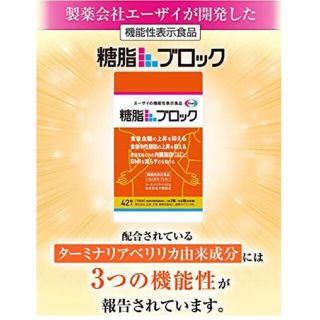 エーザイ(Eisai)のエーザイ糖脂ブロック　４２粒入(その他)