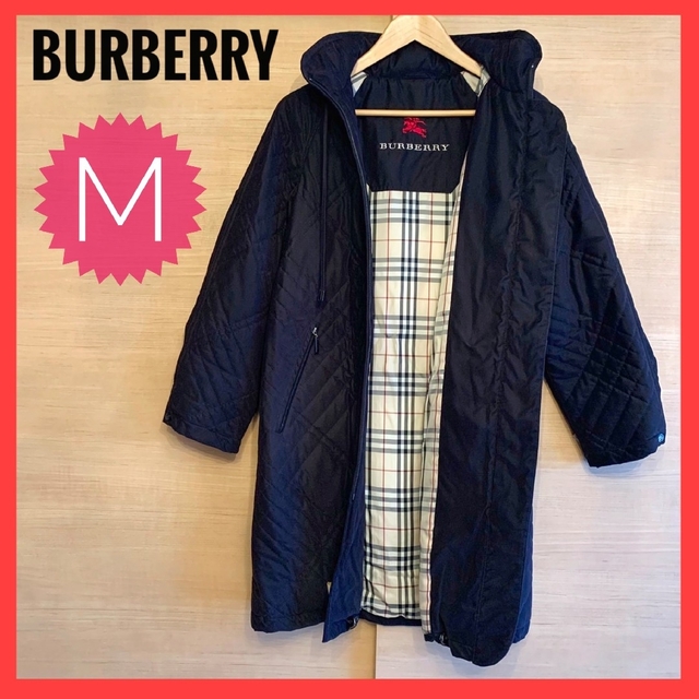 良好品】 BURBERRY - BURBERRY LONDON 黒 M ダウンコート バーバリー