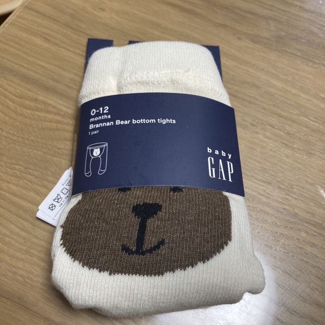 babyGAP(ベビーギャップ)のGAP  ブランナベア　くまさんタイツ キッズ/ベビー/マタニティのこども用ファッション小物(靴下/タイツ)の商品写真