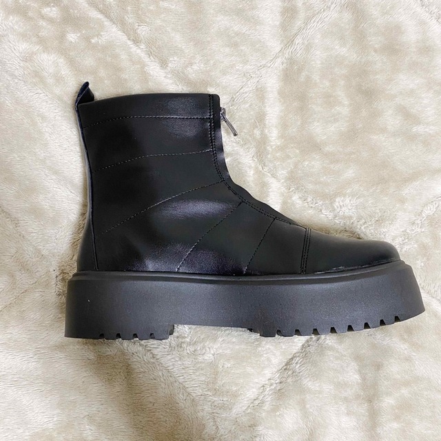 メンズ ヒールブーツ センタージップブーツasos エイソス 厚底