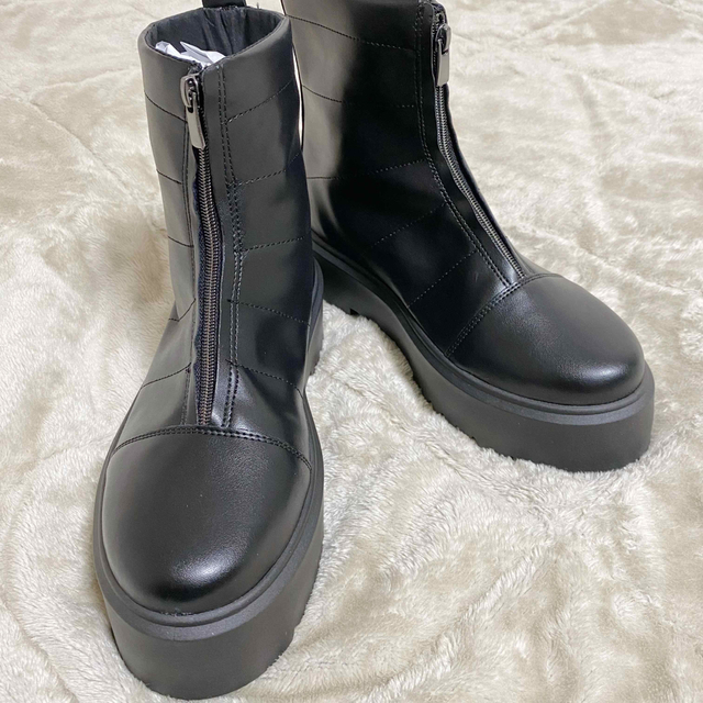 メンズ ヒールブーツ センタージップブーツasos エイソス 厚底