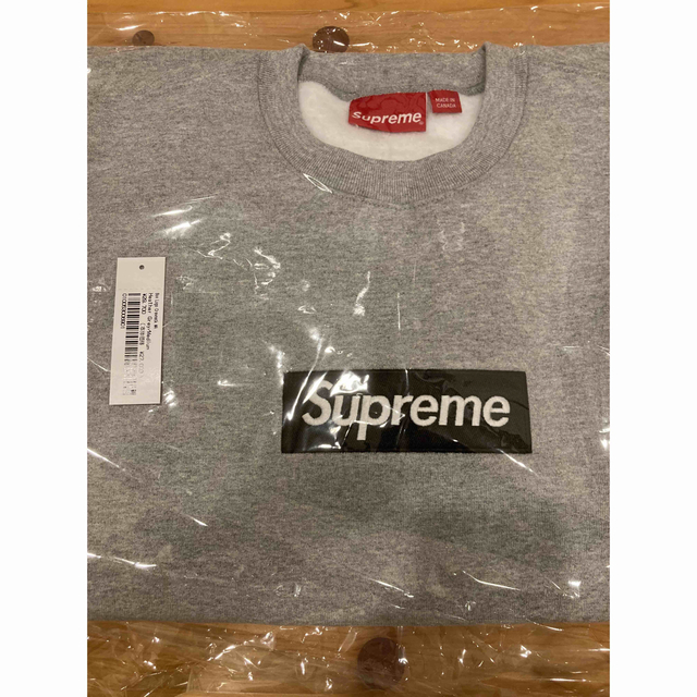 Supreme Box Logo Crewneck Grey Medium メンズのトップス(スウェット)の商品写真