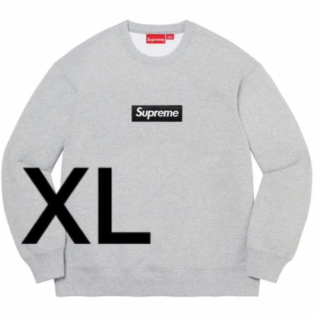 ボックスロゴSupreme Box Logo Crewneck Heather Grey