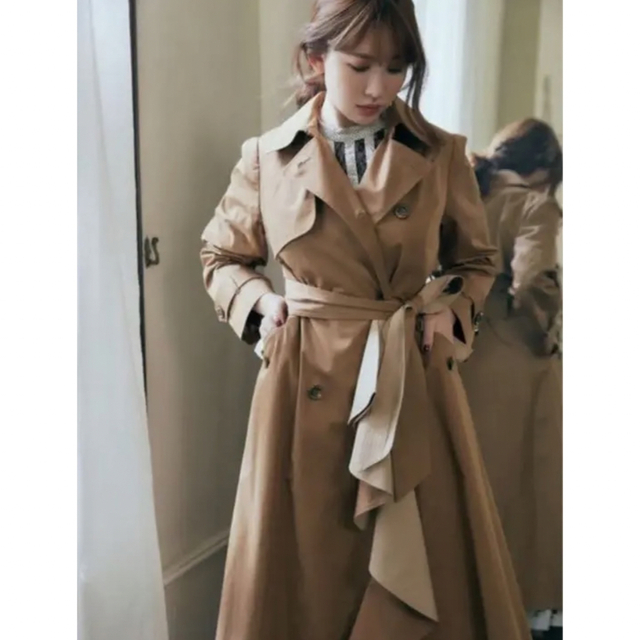 Her lip to - herlipto Gaba Ruffled Cotton Trench Coatの通販 by