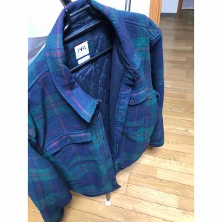 ザラ(ZARA)のチェックブルゾン(ブルゾン)