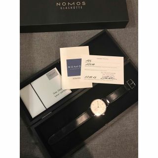 ユンハンス(JUNGHANS)のnomos ノモス タンジェント 38mm TN1A1W238 手巻 おまけ付き(腕時計(アナログ))