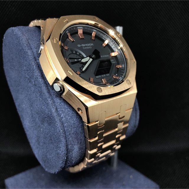 G-SHOCK(ジーショック)のGA-2100本体付き ステンレスベルトセット カシオーク カスタム Gショック メンズの時計(腕時計(アナログ))の商品写真