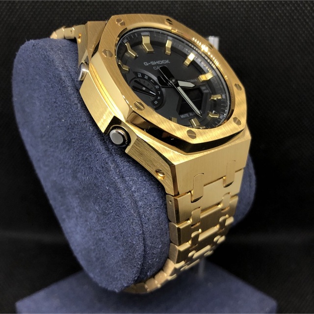 G-SHOCK(ジーショック)のGA-2100本体付き ステンレスベルトセット カシオーク カスタム Gショック メンズの時計(腕時計(アナログ))の商品写真