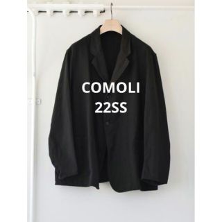 コモリ(COMOLI)のCOMOLI 22ss ブラックワークジャケット(カバーオール)