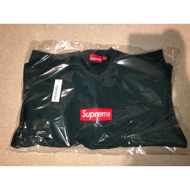 supreme Box Logo Crewneck Dark Pine  L