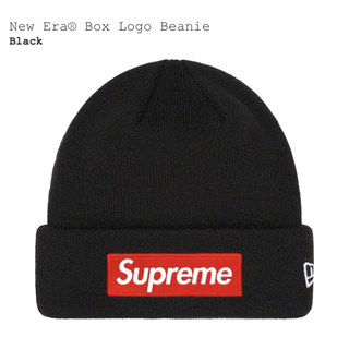 Supreme New Era Box Logo Beanie Black(ニット帽/ビーニー)