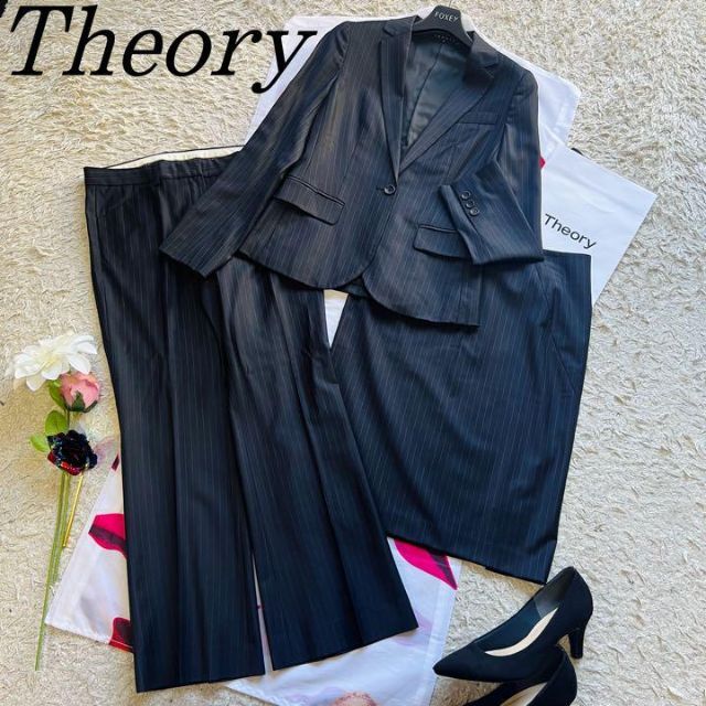 美品】Theory セットアップスーツ ジャケット パンツ スカート