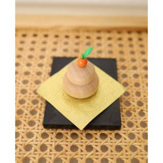 木製 鏡餅 正月 お飾り ウッド オブジェ おしゃれインテリア
