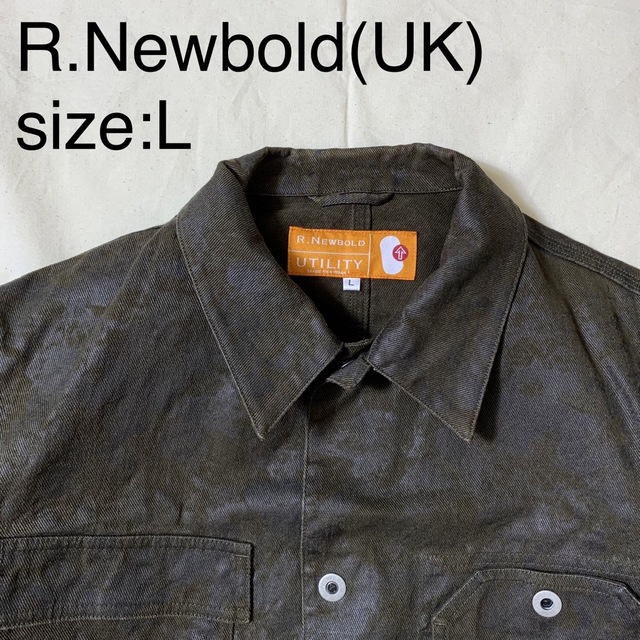 R.NEWBOLD(アールニューボールド)のR.Newbold(UK)ビンテージコットン総柄カバーオール メンズのジャケット/アウター(カバーオール)の商品写真