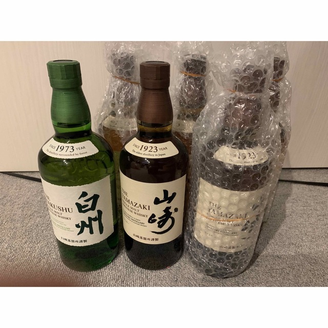 響3本 山崎3本 白州1本 サントリー - ウイスキー
