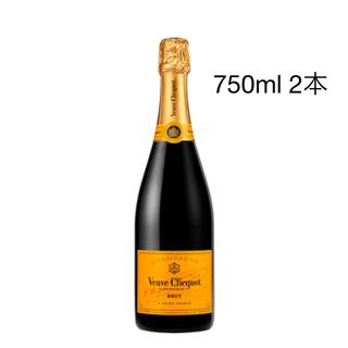 モエエシャンドン(MOËT & CHANDON)のヴーヴクリコ イエローラベル 750ml 2本(シャンパン/スパークリングワイン)