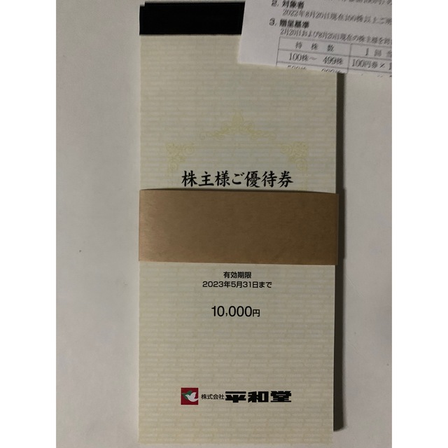 ショップ 平和堂 株主優待券 2万円分 ショッピング ...