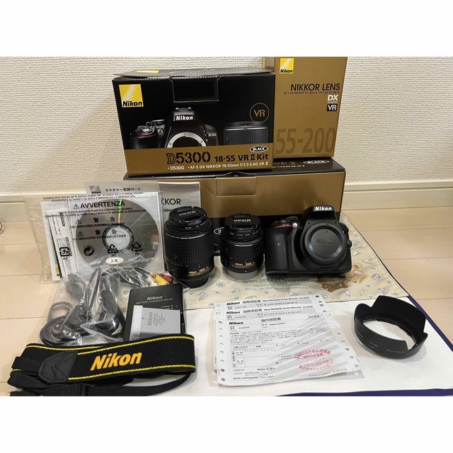 美品 Nikon D5300 ダブルズームレンズキット 18-55 55-200 - カメラ