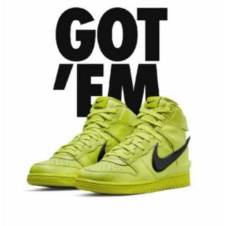 AMBUSH × NIKE DUNK HIGH FLASH LIME(スニーカー)