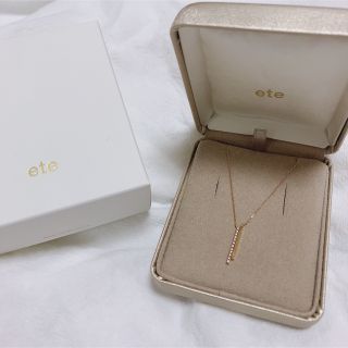 ete - ete エテ パーティクルアシンメトリーネックレス ゴールドの