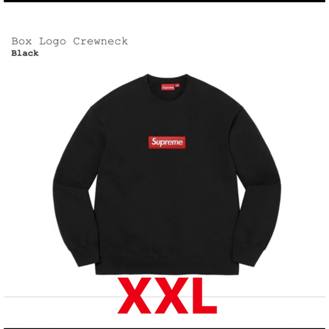 Supreme Box Logo Crewneck Black XXL スウェット 定番商品セール ...
