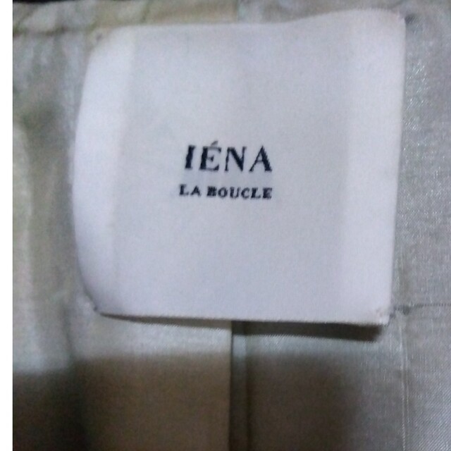 IENA(イエナ)のIENA LA BOUCLE　メルトン トラペーズコート 黒38 レディースのジャケット/アウター(ロングコート)の商品写真