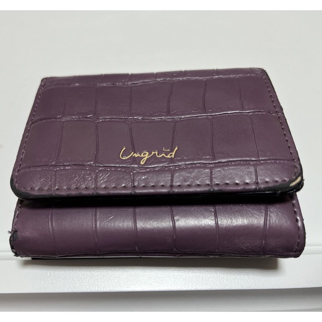 Ungrid(アングリッド)のUngrid 財布 がま口 三つ折り 紫 レディースのファッション小物(財布)の商品写真