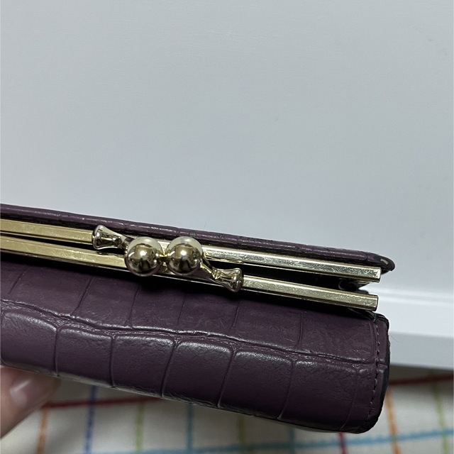 Ungrid(アングリッド)のUngrid 財布 がま口 三つ折り 紫 レディースのファッション小物(財布)の商品写真