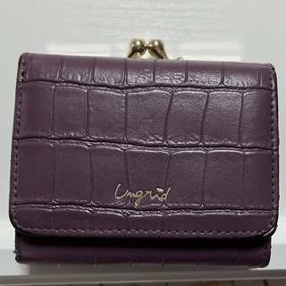 アングリッド(Ungrid)のUngrid 財布 がま口 三つ折り 紫(財布)